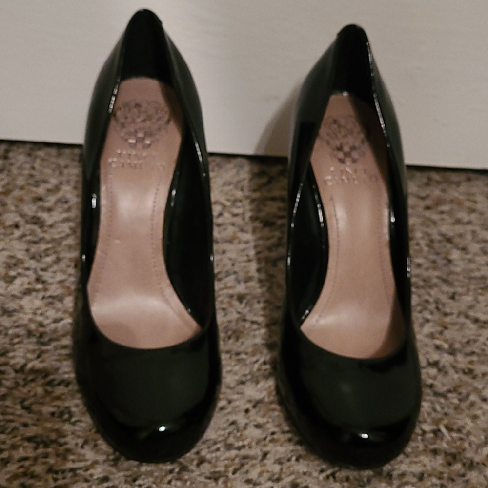 Vince Camuto Black Patent Leather Heels